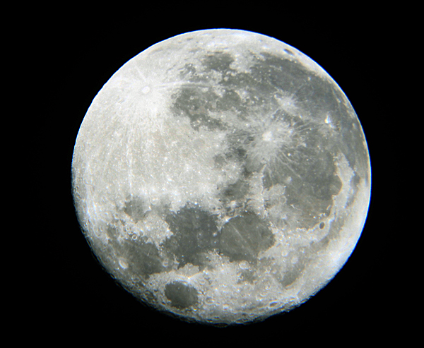 満月の月面